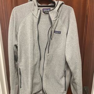 Patagonia Full zip Fleece Jacket with hood size L